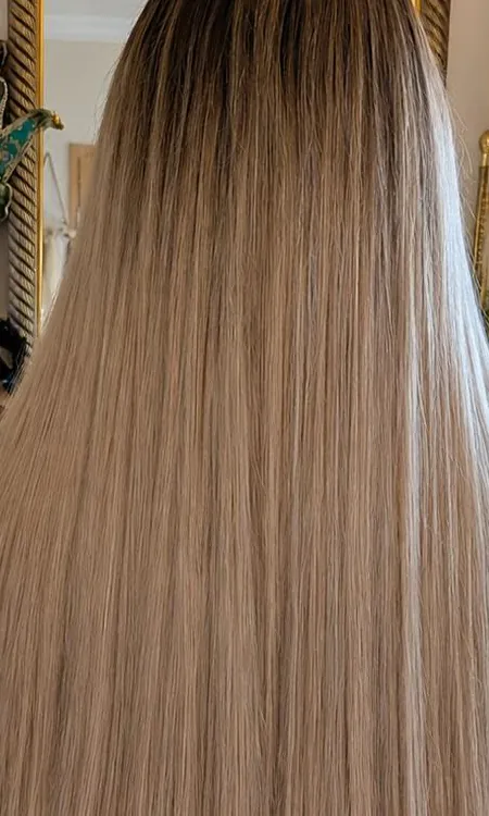 Glatte Haarstruktur